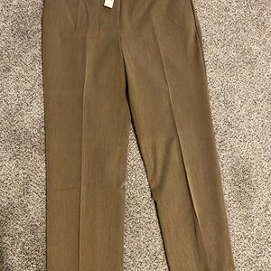 NWT Talbots Women's Brown Straight Leg Pants